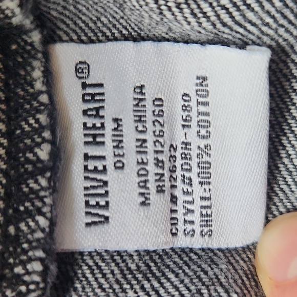 Velvet Heart Elina High Rise Straight Leg Jeans, Black/Gray, L - Picture 6 of 8